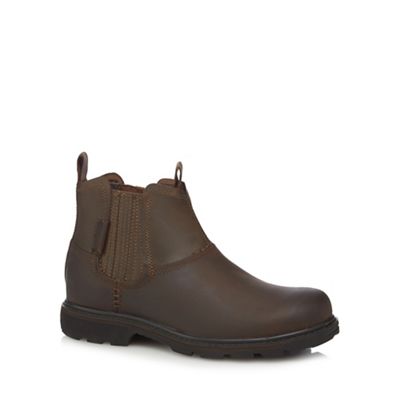 Skechers Brown 'Blaine Orson' leather boots